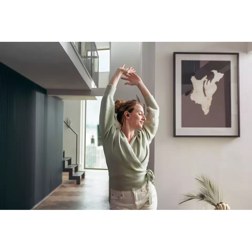 Philips TAT8505BK/00 - Безжични слушалки IPX4 2x 55 mAh + 560 mAh черни