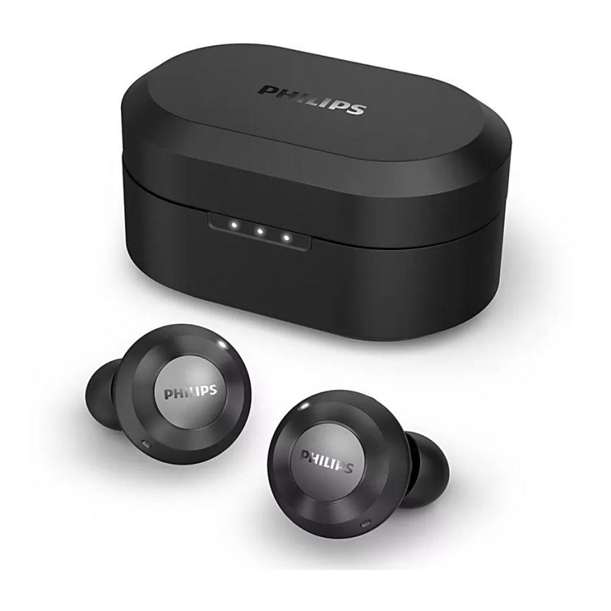 Philips TAT8505BK/00 - Безжични слушалки IPX4 2x 55 mAh + 560 mAh черен