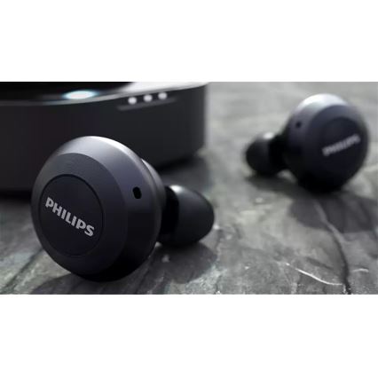 Philips TAT8505BK/00 - Безжични слушалки IPX4 2x 55 mAh + 560 mAh черен