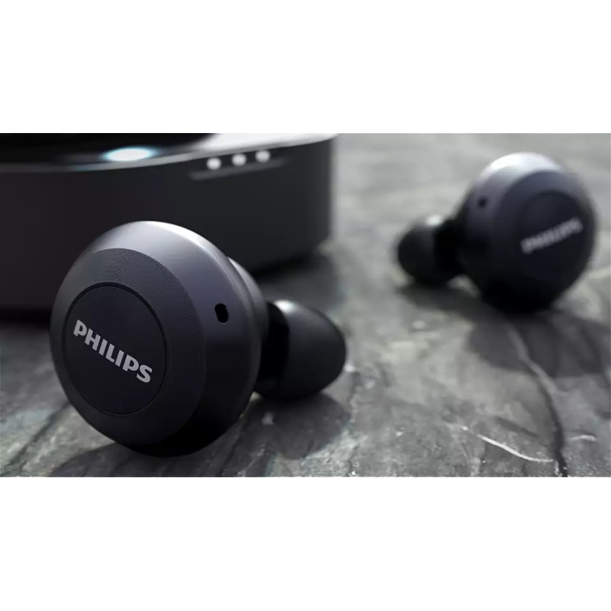 Philips TAT8505BK/00 - Безжични слушалки IPX4 2x 55 mAh + 560 mAh черен
