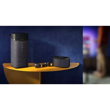 Philips TAT8505BK/00 - Безжични слушалки IPX4 2x 55 mAh + 560 mAh черен
