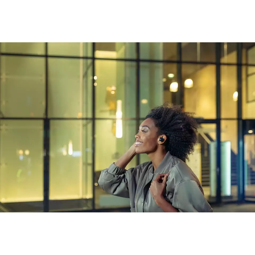 Philips TAT8505BK/00 - Безжични слушалки IPX4 2x 55 mAh + 560 mAh черен