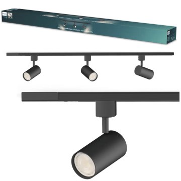 Philips - Точково осветително тяло за шинна система EASYLINK 3xGU10/7W/230V 1m черно