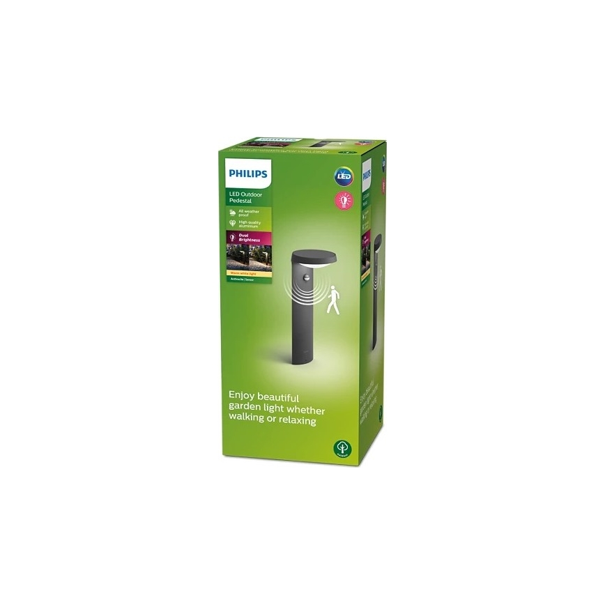 Philips - LED външна лампа със сензор LED/9W/230V 2700K IP44