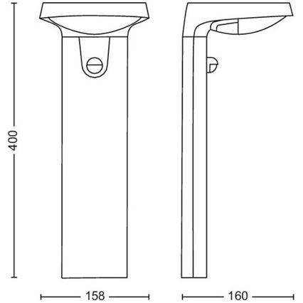 Philips - LED външна лампа със сензор LED/9W/230V 2700K IP44