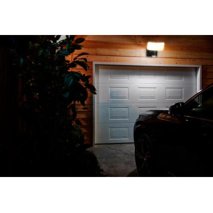 Philips - LED соларен стенен осветител с датчик за движение и здрач TYLUS LED/6W/3,7V 2600 mAh 3000K IP44