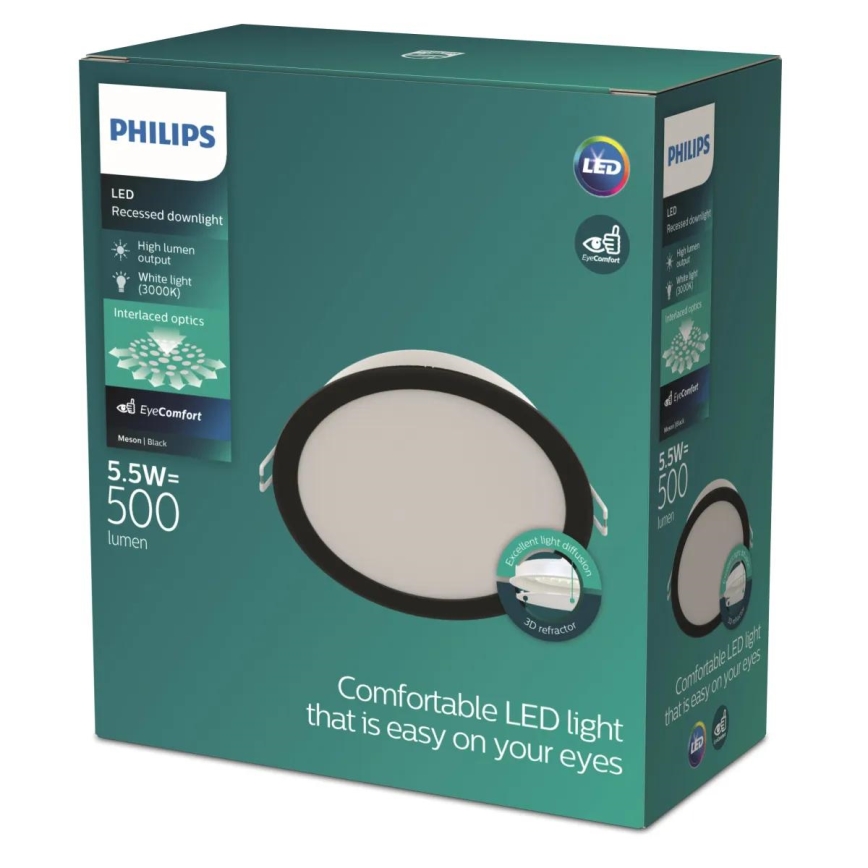 Philips - Вградено таванно LED осветително тяло MESON LED/5,5W/230V 3000K