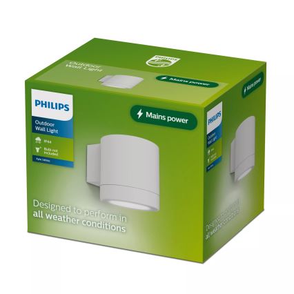 Philips - Външно стенно осветително тяло FYLX 1xGU10/5W/230V бяло IP44