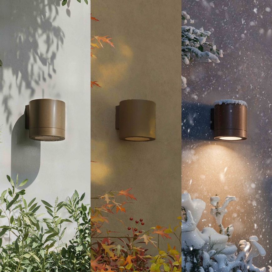 Philips - Външно стенно осветително тяло FYLX 1xGU10/5W/230V кафяво IP44