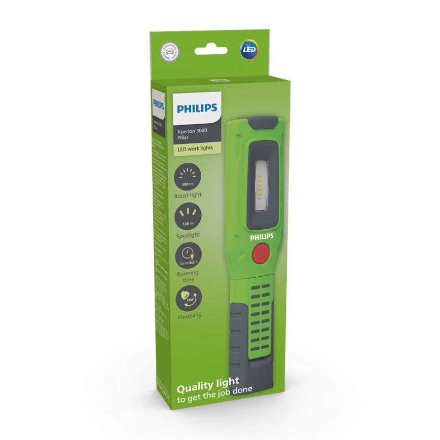 Philips X30PILLX1-LED Акумулаторно фенерче XPERION LED/5W/3,7V 200 lm 2500 mAh 6000K