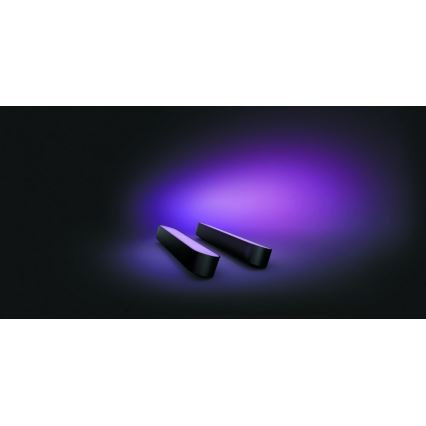 Philips - К-кт 2 бр. LED RGB Димируема настолна лампа Hue PLAY DUAL PACK White And Color Ambiance LED/6W/230V