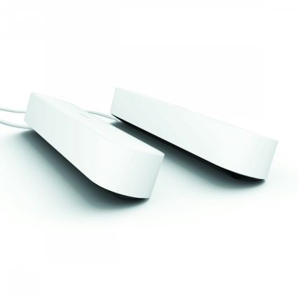 Philips – К-кт 2бр. LED RGB Димируема настолна лампа Hue PLAY DUAL PACK White And Colour Ambiance LED/6W/230V бяла