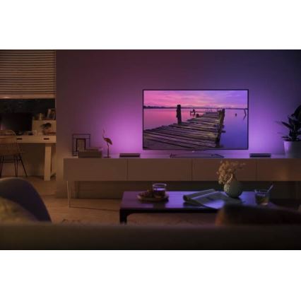 Philips – К-кт 2бр. LED RGB Димируема настолна лампа Hue PLAY DUAL PACK White And Colour Ambiance LED/6W/230V бяла