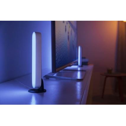 Philips – К-кт 2бр. LED RGB Димируема настолна лампа Hue PLAY DUAL PACK White And Colour Ambiance LED/6W/230V бяла