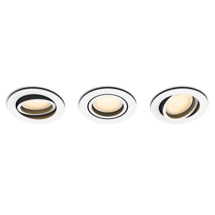 Philips - К-кт 3 бр. LED димируеми лунички Hue MILLISKIN 1xGU10/5,7W/230V 2200-6500K