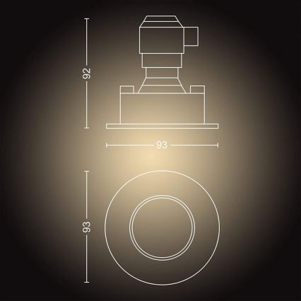 Philips - К-кт 3 бр. LED димируеми лунички за баня Hue ADORE 1xGU10/5W/230V IP44 + дистанционно