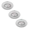 Philips - К-кт 3 бр. LED димируеми лунички за баня DIVE LED/5W/230V IP65
