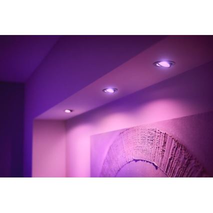 Philips - К-кт 3 бр. LED RGB димируеми лунички Hue CENTURA 1xGU10/5,7W/230V 2000-6500K