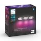 Philips - К-кт 3 бр. LED RGB димируеми лунички за баня Hue XAMENTO 1xGU10/5,7W/230V IP44 2000-6500K