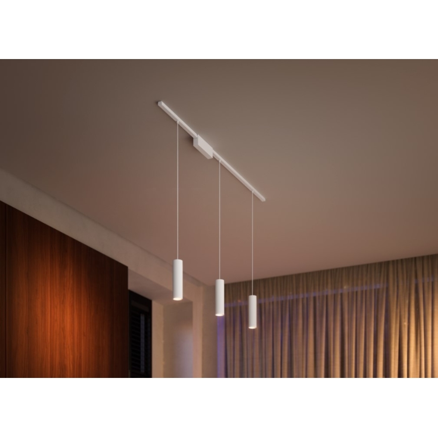 Philips - К-кт 3 бр. LED RGB димируеми пендели за релсова система Hue PERIFO LED RGB/15,6W/230V 2000-6500K