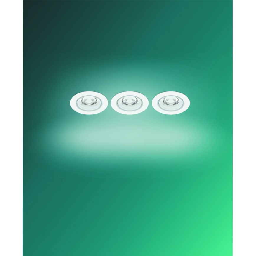 Philips - К-кт 3бр.LED димируеми лунички IMPALA Warm Glow LED/6W/230V