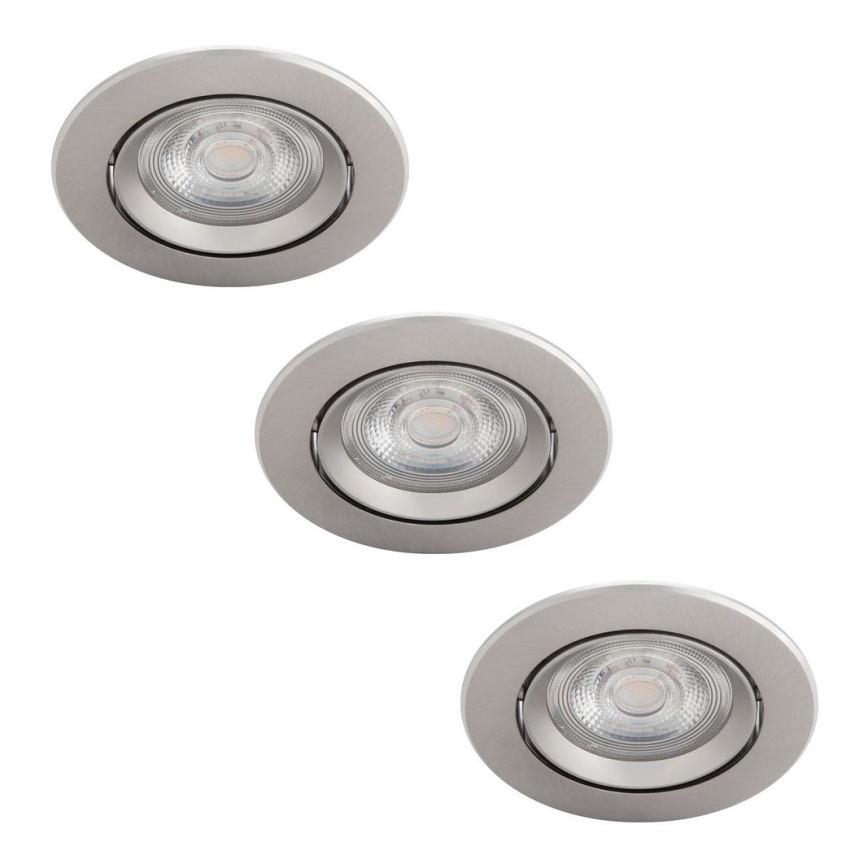 Philips - К-кт 3бр. LED димируеми лунички LED/5W/230V 2700K