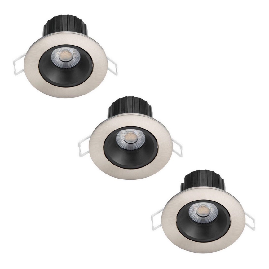 Philips - К-кт 3бр. LED димируеми лунички за баня ABROSA LED/9W/230V IP44