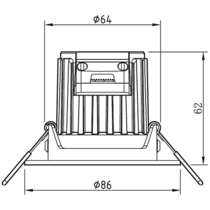 Philips - К-кт 3бр. LED димируеми лунички за баня ABROSA LED/9W/230V IP44