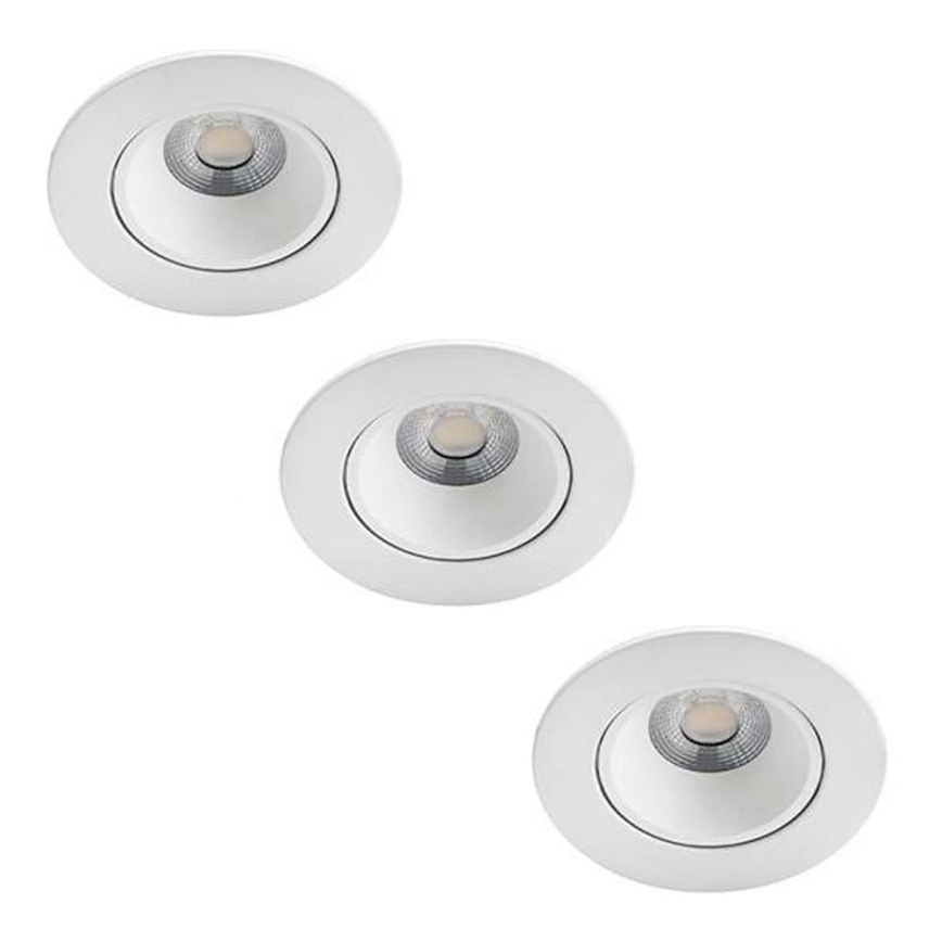 Philips - К-кт 3бр. LED димируеми лунички за баня ABROSA LED/9W/230V IP44