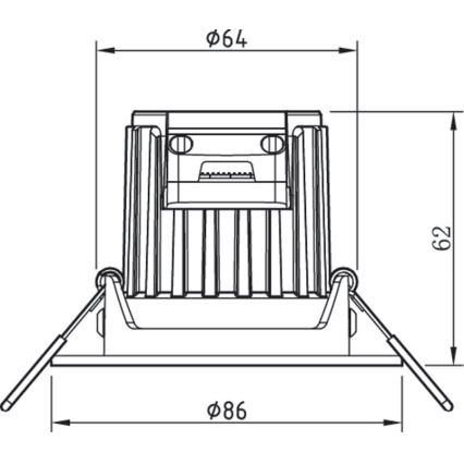 Philips - К-кт 3бр. LED димируеми лунички за баня ABROSA LED/9W/230V IP44