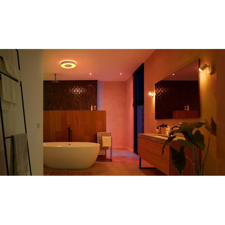 Philips -К-кт 3бр. LED RGBW димируеми лунички за баня Hue XAMENTO 1xGU10/5,7W/230V 2200-6500K IP44