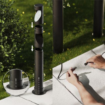 Philips - К-кт 3x LED Екстериорна лампа GARDENLINK DESI LED/1,5W/230V 2700K IP44