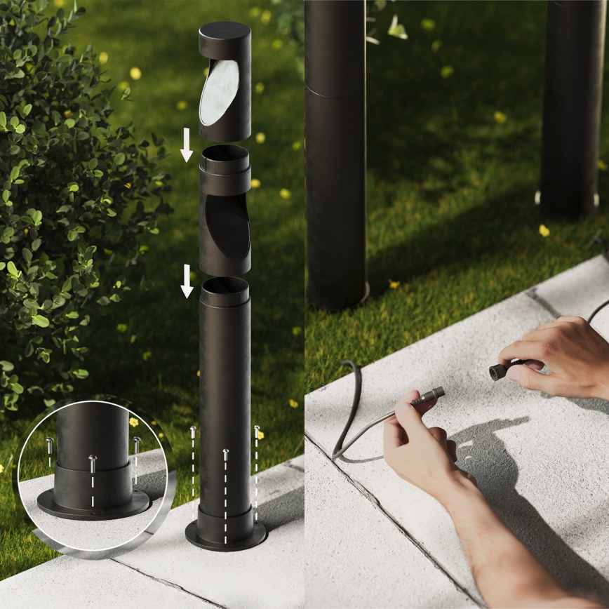 Philips - К-кт 3x LED Екстериорна лампа GARDENLINK DESI LED/1,5W/230V 2700K IP44