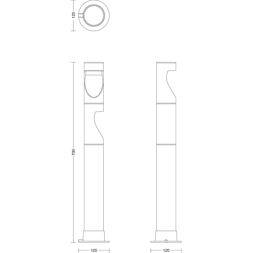 Philips - К-кт 3x LED Екстериорна лампа GARDENLINK DESI LED/1,5W/230V 2700K IP44