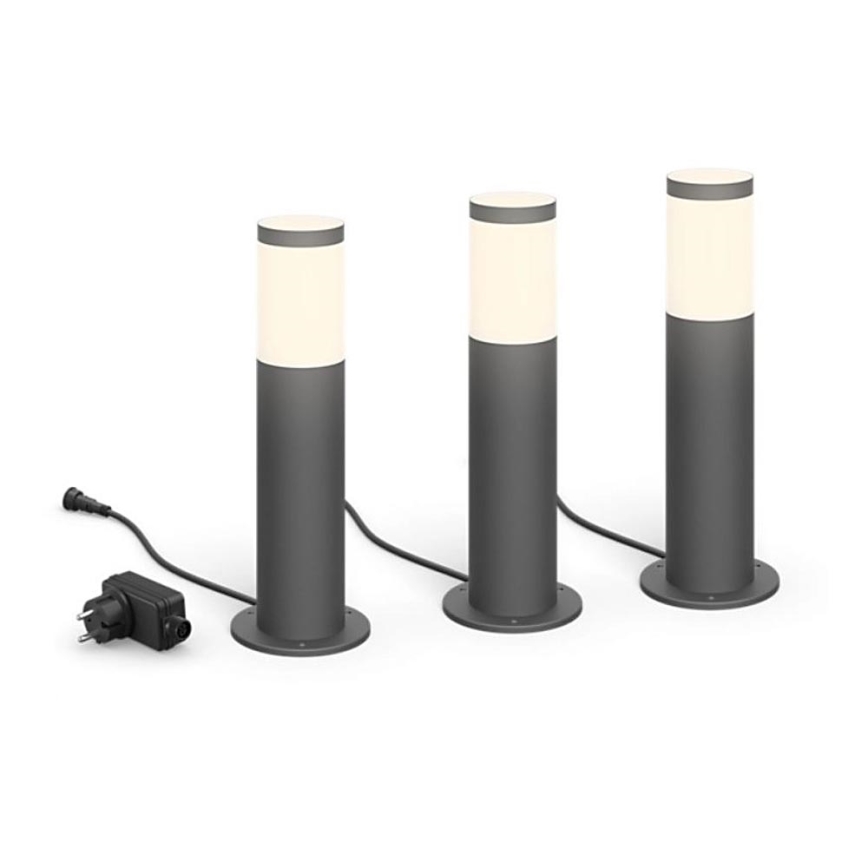 Philips - К-кт 3x LED Екстериорна лампа GARDENLINK LED/24W/230V 2700K IP44