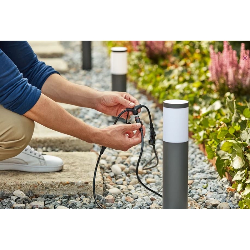 Philips - К-кт 3x LED Екстериорна лампа GARDENLINK LED/24W/230V 2700K IP44