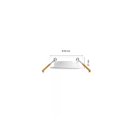 Philips - К-кт 3x LED RGBW Димируема лампа за окачен таван на баня Hue SLIM LED/8,3W/230V IP44 2000-6500K