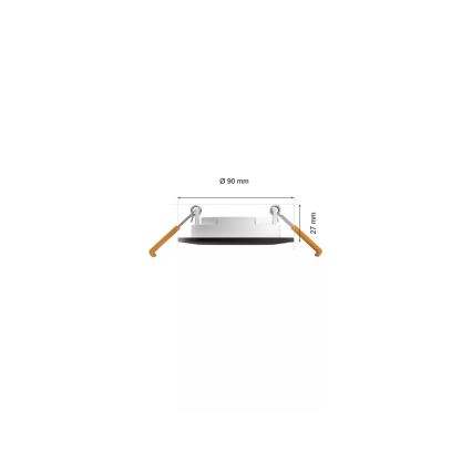 Philips - К-кт 3x LED RGBW Димируема лампа за окачен таван на баня Hue SLIM LED/8,3W/230V IP44 2000-6500K