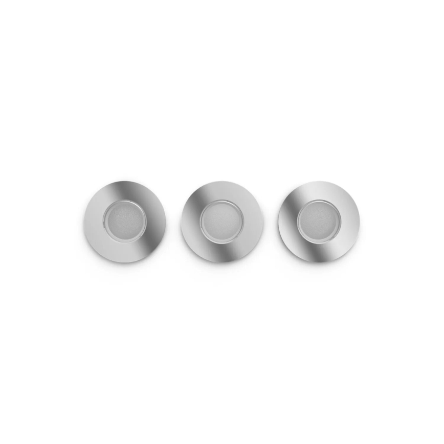 Philips - К-кт 3x LED RGBW Димируема лампа за окачен таван на баня Hue XAMENTO 1xGU10/4,2W/230V IP44 2000-6500K
