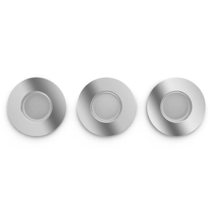 Philips - К-кт 3x LED Димируема лампа за вграждане в баня Hue ADORE BATHROOM 1xGU10/4,2W/230V 2200-6500K IP44