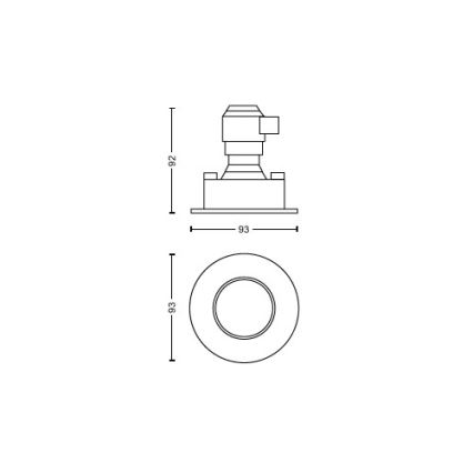 Philips - К-кт 3x LED Димируема лампа за вграждане в баня Hue ADORE BATHROOM 1xGU10/4,2W/230V 2200-6500K IP44