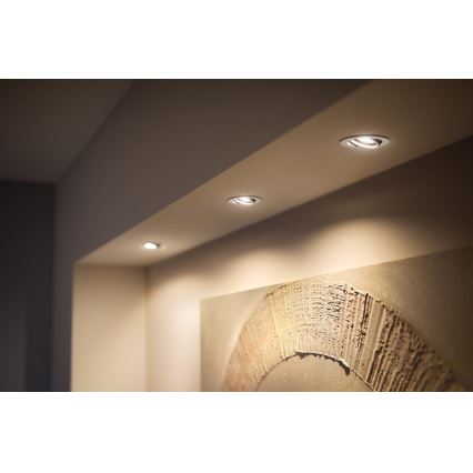 Philips - К-кт 3x LED Димируема лампа за вграждане Hue MILLISKIN 1xGU10/4,2W/230 2200-6500K