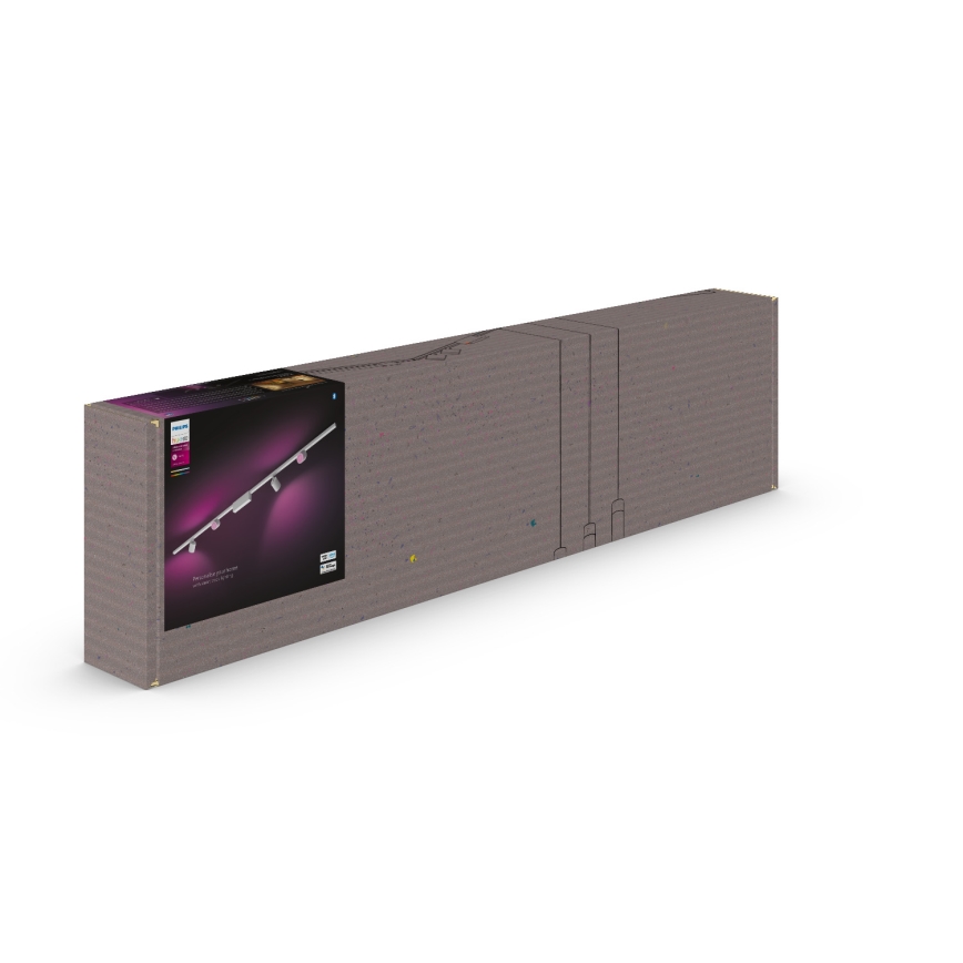 Philips  - К-кт 4бр.LED RGB димируеми спотове за релсова система Hue PERIFO LED RGB/20,8W/230V 2000-6500K
