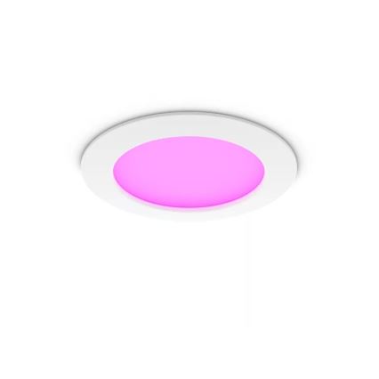 Philips - Комплект 2x димируеми вградени осветителни тела за баня LED RGBW Hue SLIM LED/12W/230V 2000-6500K бели IP44