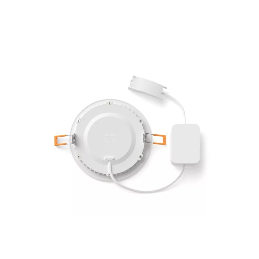 Philips - Комплект 2x димируеми вградени осветителни тела за баня LED RGBW Hue SLIM LED/12W/230V 2000-6500K бели IP44