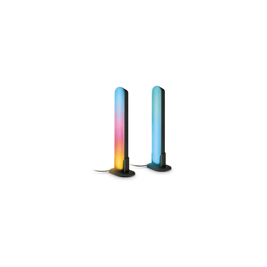 Philips - КОМПЛЕКТ 2x LED RGBIC димируемо осветително тяло SMART GRADIENT LED/8W/230V 2700-6500K Wi-Fi