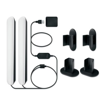 Philips - КОМПЛЕКТ 2x LED RGBIC димируемо осветително тяло SMART GRADIENT LED/8W/230V 2700-6500K Wi-Fi