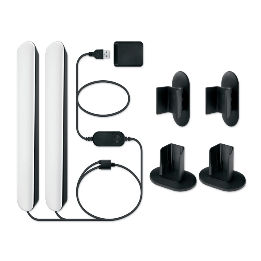 Philips - КОМПЛЕКТ 2x LED RGBIC димируемо осветително тяло SMART GRADIENT LED/8W/230V 2700-6500K Wi-Fi