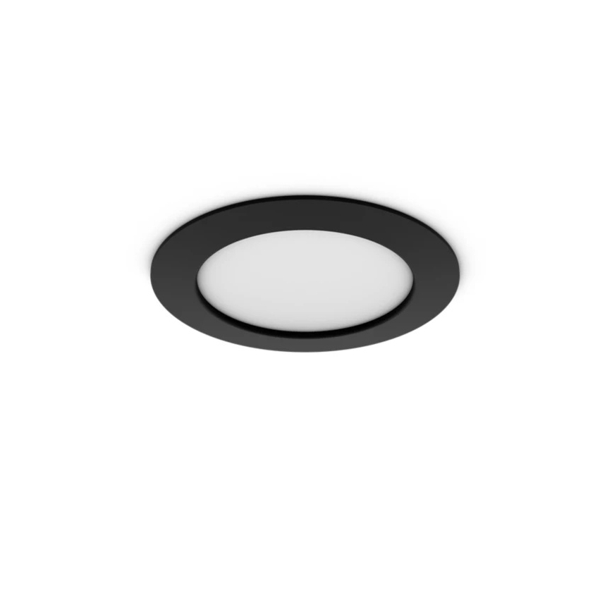 Philips - Комплект от 2 димируеми вградени LED RGBW осветителни тела за баня Hue SLIM LED/12W/230V 2000-6500K черни IP44