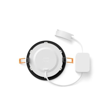 Philips - Комплект от 2 димируеми вградени LED RGBW осветителни тела за баня Hue SLIM LED/12W/230V 2000-6500K черни IP44